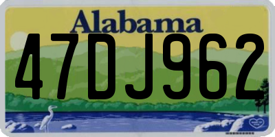 AL license plate 47DJ962