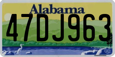 AL license plate 47DJ963