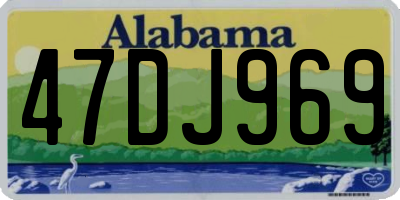 AL license plate 47DJ969