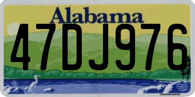 AL license plate 47DJ976