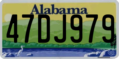 AL license plate 47DJ979
