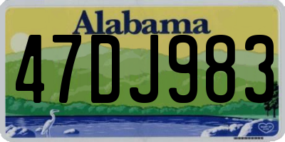 AL license plate 47DJ983