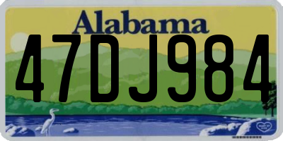 AL license plate 47DJ984