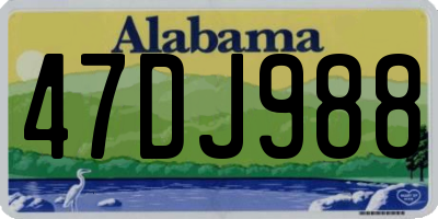 AL license plate 47DJ988