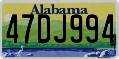 AL license plate 47DJ994