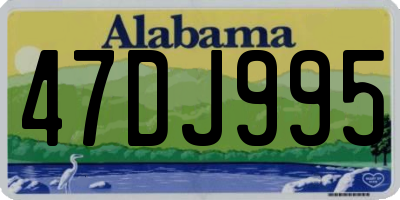 AL license plate 47DJ995