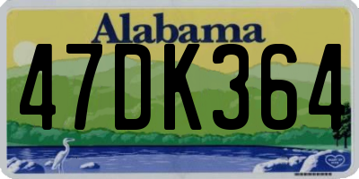 AL license plate 47DK364