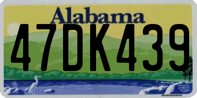 AL license plate 47DK439