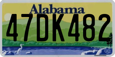 AL license plate 47DK482