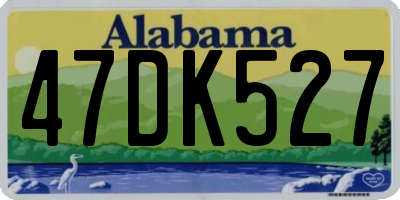 AL license plate 47DK527
