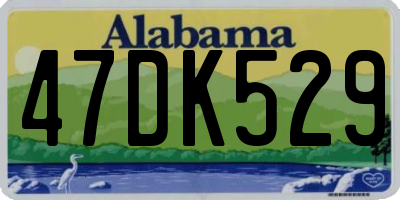 AL license plate 47DK529