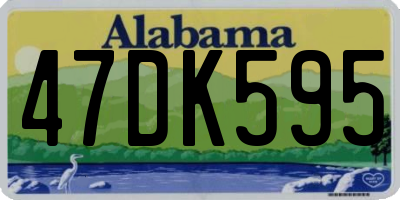 AL license plate 47DK595