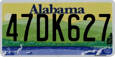 AL license plate 47DK627
