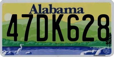 AL license plate 47DK628