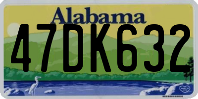 AL license plate 47DK632