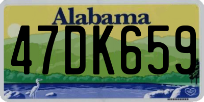AL license plate 47DK659