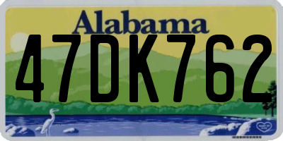 AL license plate 47DK762