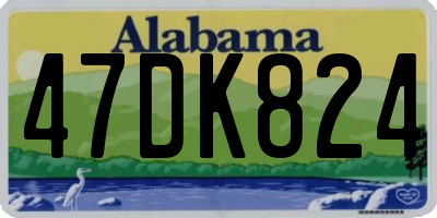 AL license plate 47DK824