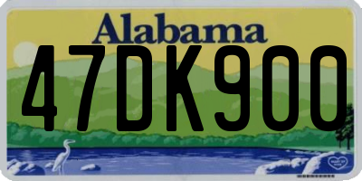 AL license plate 47DK900