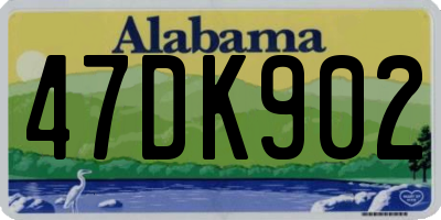 AL license plate 47DK902