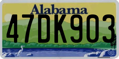 AL license plate 47DK903