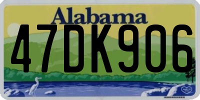 AL license plate 47DK906