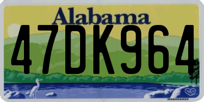 AL license plate 47DK964