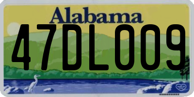 AL license plate 47DL009