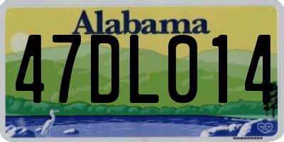 AL license plate 47DL014