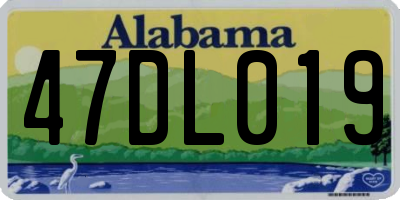 AL license plate 47DL019