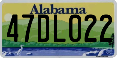AL license plate 47DL022