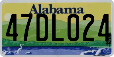 AL license plate 47DL024