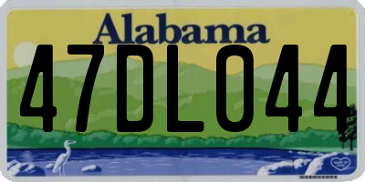 AL license plate 47DL044