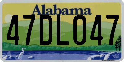 AL license plate 47DL047
