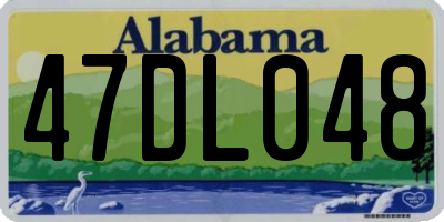 AL license plate 47DL048
