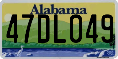 AL license plate 47DL049
