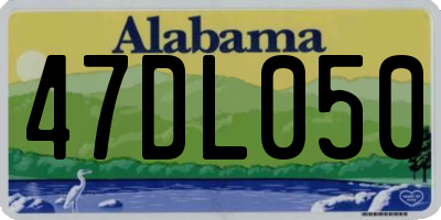 AL license plate 47DL050