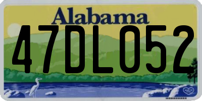 AL license plate 47DL052