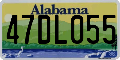AL license plate 47DL055