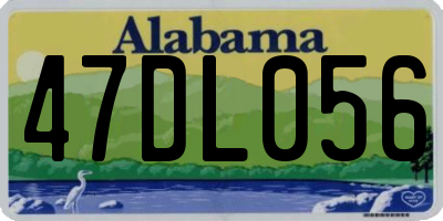 AL license plate 47DL056