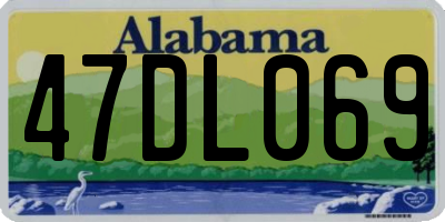 AL license plate 47DL069