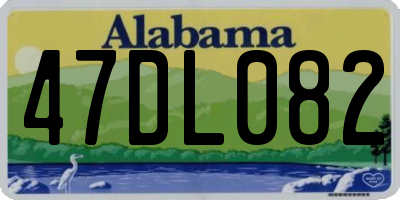 AL license plate 47DL082