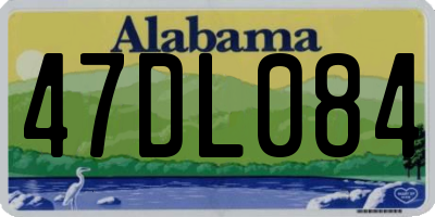 AL license plate 47DL084