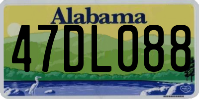 AL license plate 47DL088