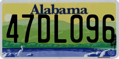 AL license plate 47DL096