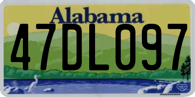 AL license plate 47DL097