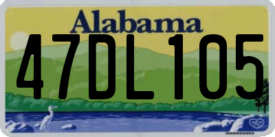 AL license plate 47DL105