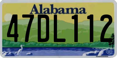 AL license plate 47DL112