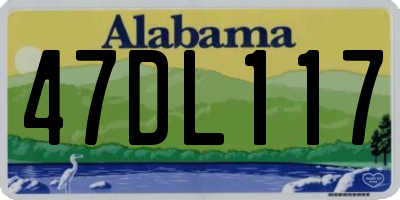 AL license plate 47DL117