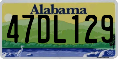 AL license plate 47DL129